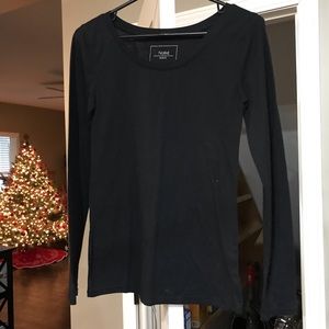 Basic Black Long Sleeve Top